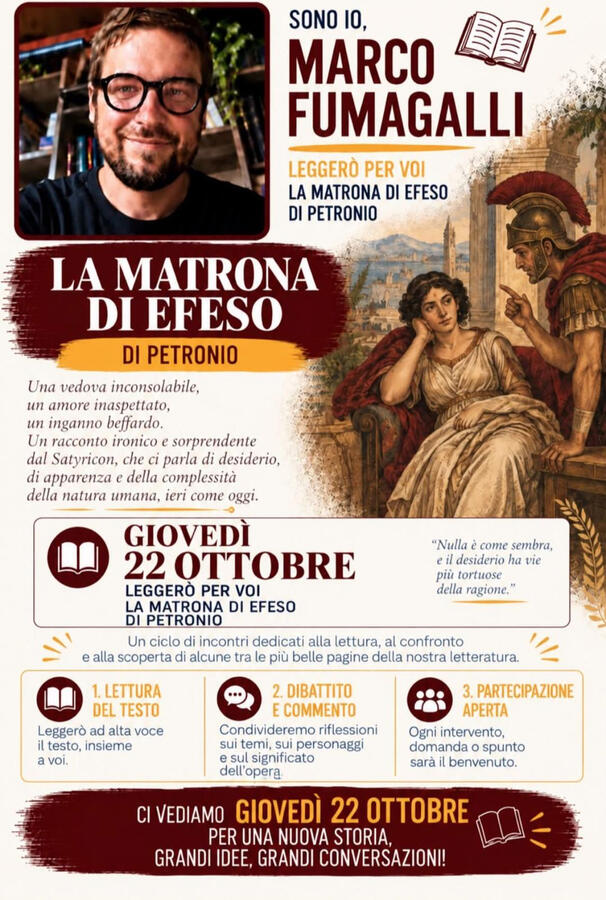 22 ottobre · La matrona di Efeso — Petronio