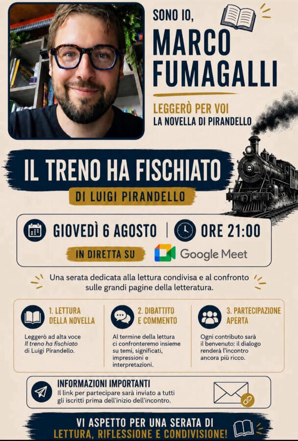 6 agosto, ore 21 · Il treno ha fischiato — Luigi Pirandello